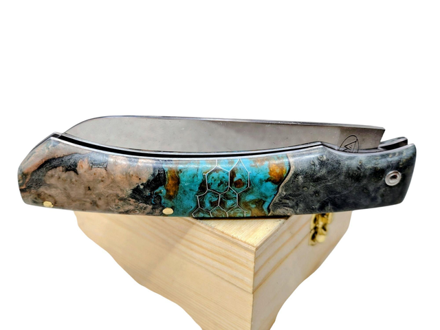 L&#039;Ambacien ®️™️ polymiroir inox en Loupe de tilleul 