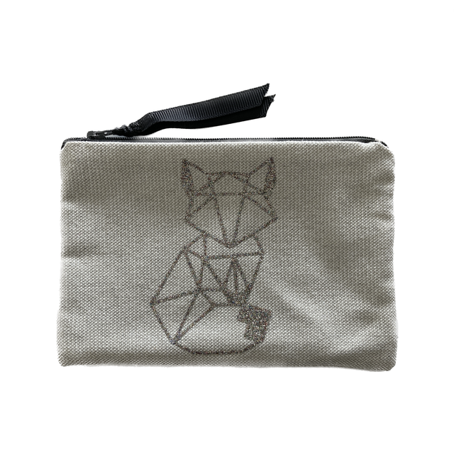 Petite Pochette Origami Renard 
