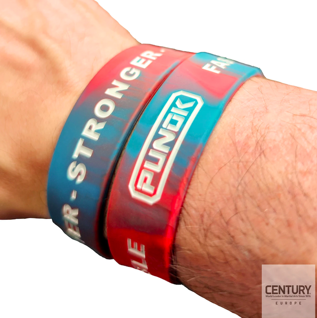 Bracelet en silicone PUNOK rouge/bleu 19 mm