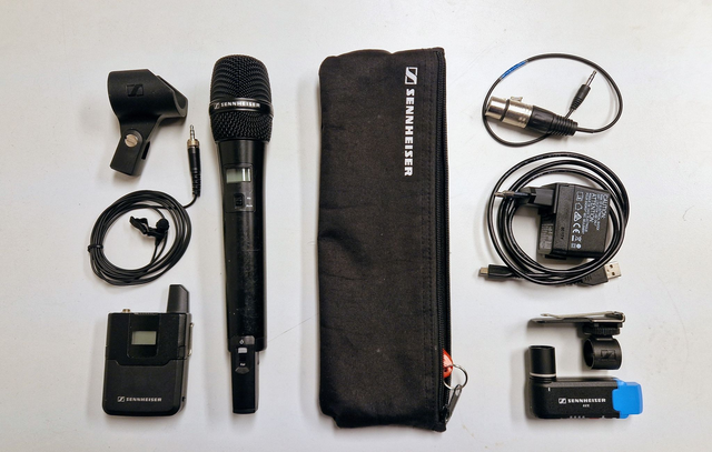 Sennheiser AVX ME2/835S set, muteswitchad handmik, mygga, ficksändare