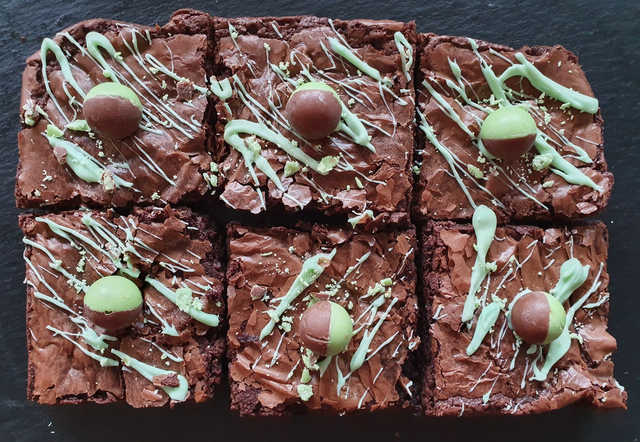 Mint Aero Brownies