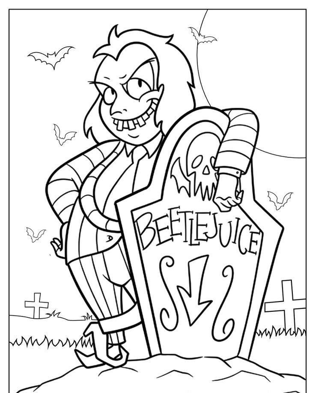 Beetlejuice Halloween Canvas