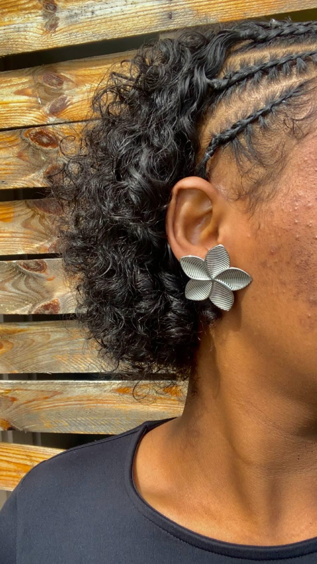 Boucles Tiaré Argenté 