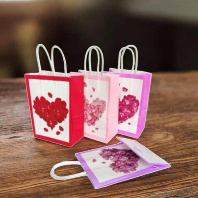 Geschenkstasche Blumenherz