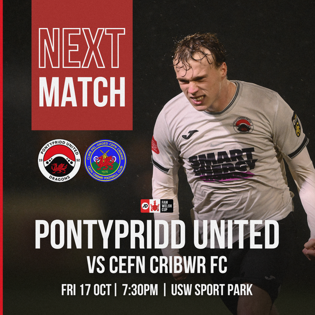 JD WELSH CUP: Pontypridd United vs Cefn Cribwr