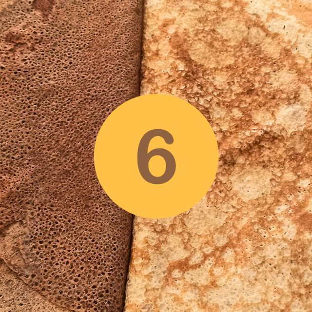 6 crêpes "Froment et/ou Sarrasin"