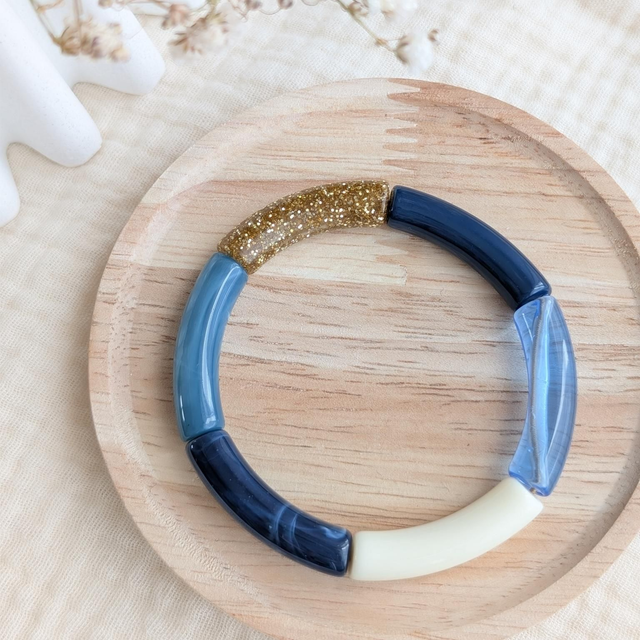 Bracelet Lisa bleu glitter