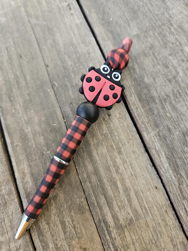 Stylo coccinelle écossais 