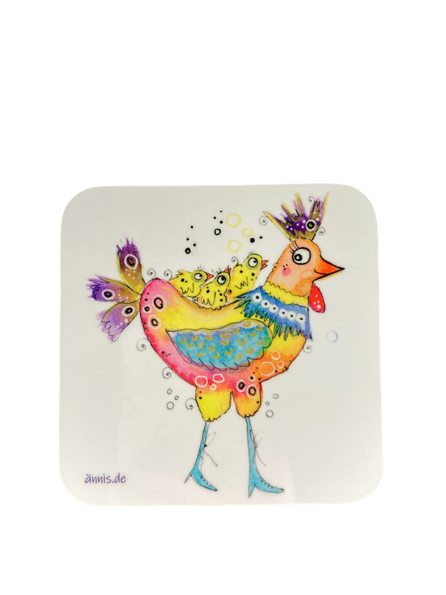 Untersetzer "Hühnermama"