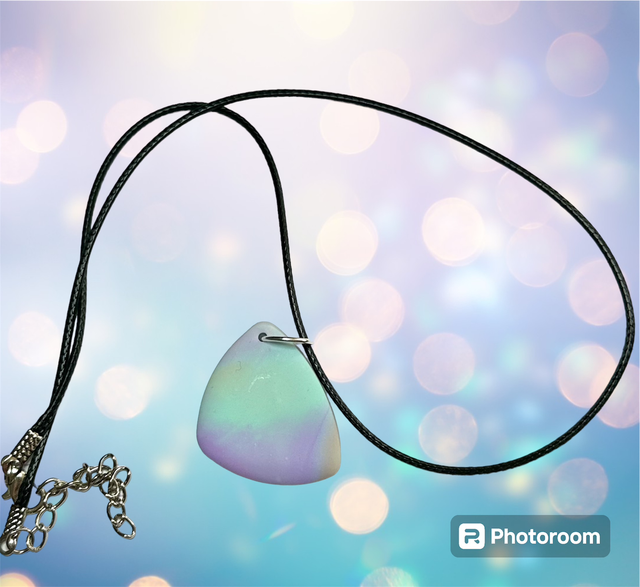 Pastel Polymer Clay Pebble Necklace 