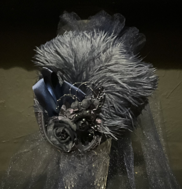 Victorian Style Hat (Navy)