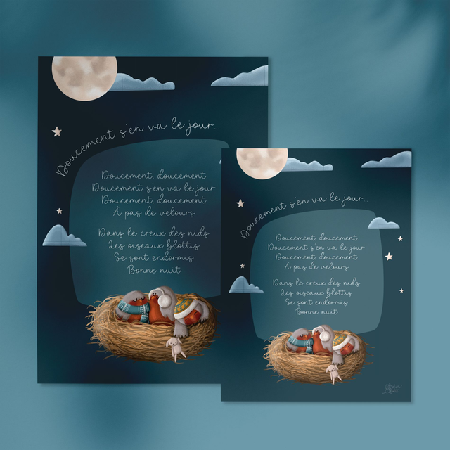 Comptine - Doucement s&#039;en va le jour