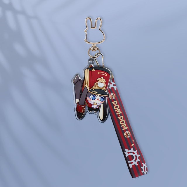 Porte-clés à lanière POM-POM