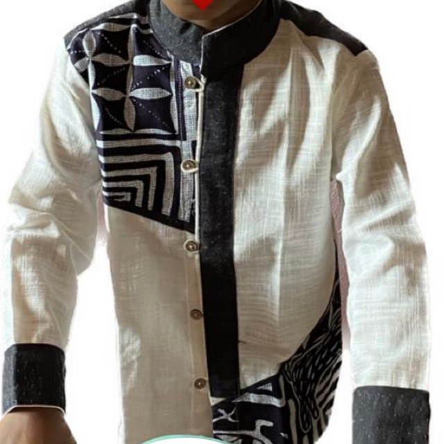 Chemise garçon Noir/blanc 6ans