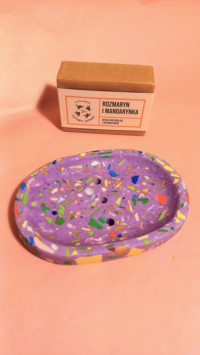 Mydelniczka, lastryko, fioletowa