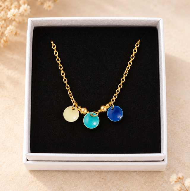 Collier trio coloré