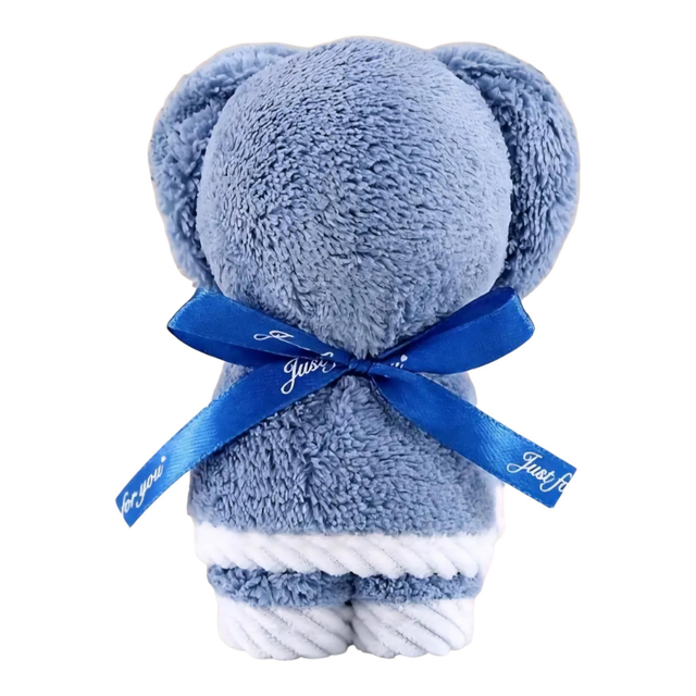 Petite serviette bleu foncé 