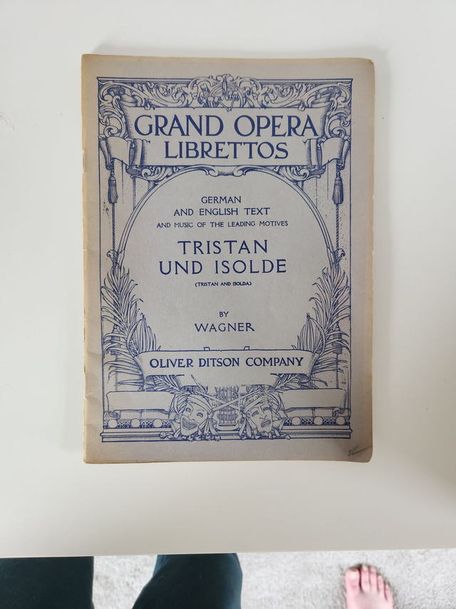 Tristan Und Isolde by Wagner Grand Opera Librettos Sheet Music
