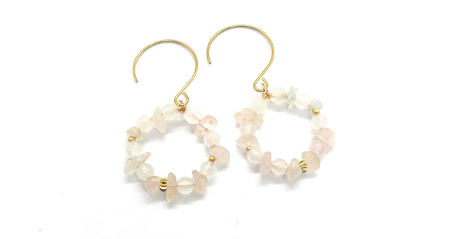 Boucles d’oreilles “Aura de Quartz”