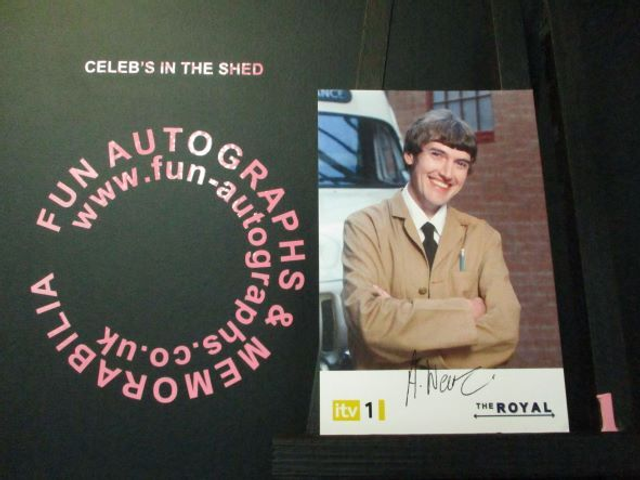 Andy Wear (Alun Morris) Original Pre-Print Yellow The Royal 6x4 Cast Card (1)(SEE PIC)
