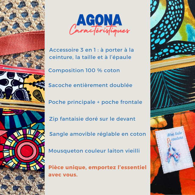 Sacoche AGONA - 3 en 1