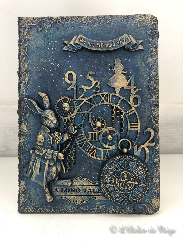 Carnet Lapin Alice Bleu