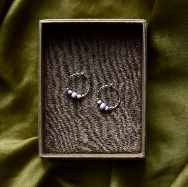 mini créoles silver Floraison