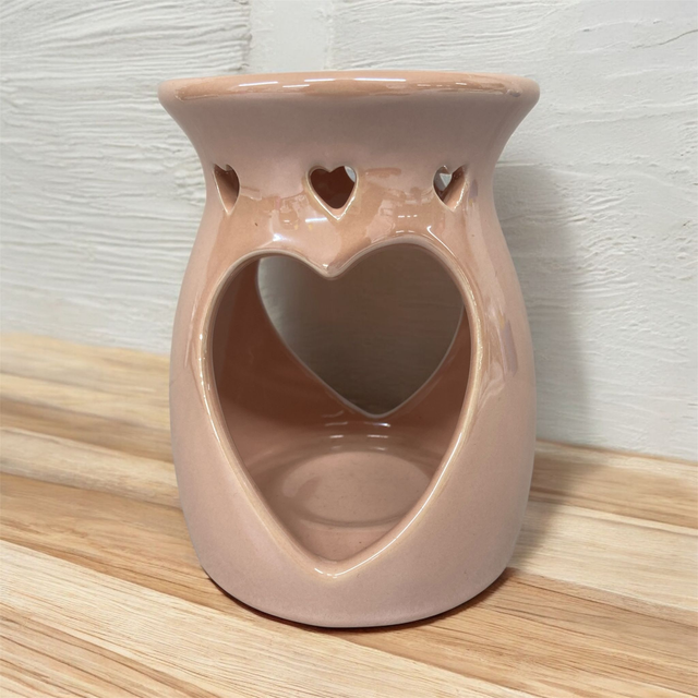 Pearlised Heart Ceramic Burner