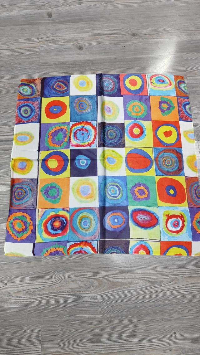 Foulard quadrato Studio sul colore di Kandinsky