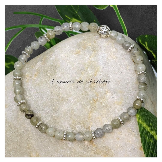 Bracelet "Labradorite" 4mm BR-001