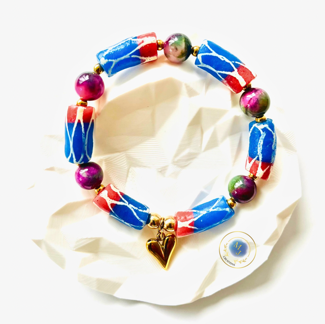 Boho Armband met Gouden Hart | Handgemaakt &amp; Kleurrijk 