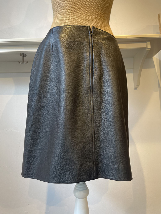 Vintage Chanel leather skirt