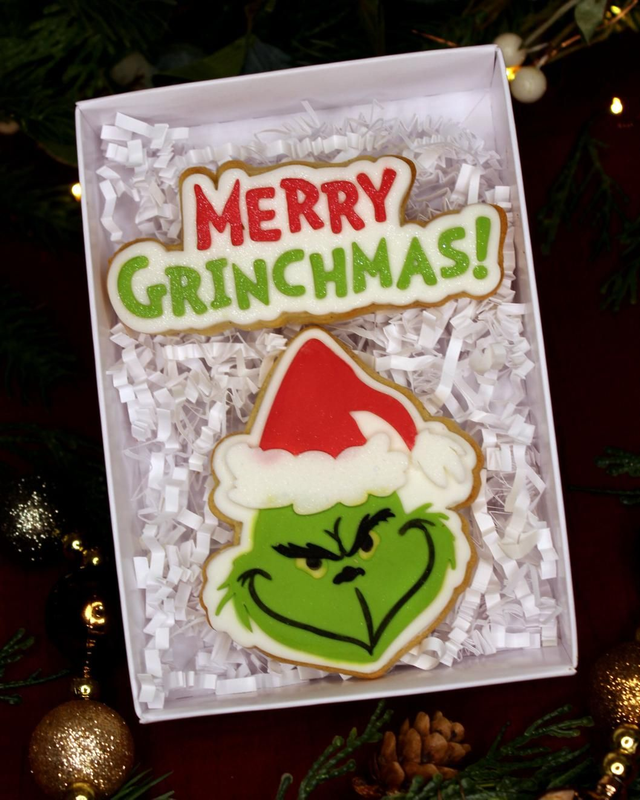 Mean Green Luxury Christmas Biscuits Gift