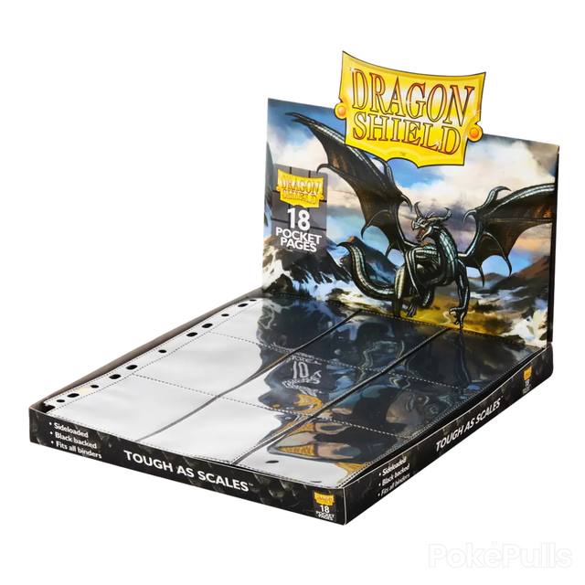 Dragon Shield: 18-Pocket Sideloading Pages Display - Clear (50 sivua)