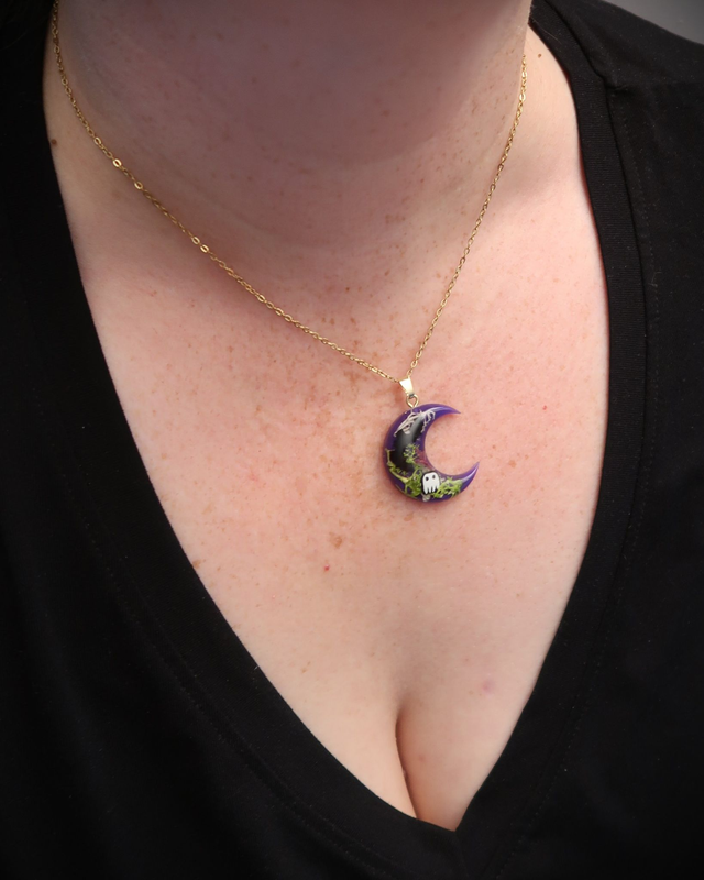 Collier Lune Légendes d'automne 🎃| CO47