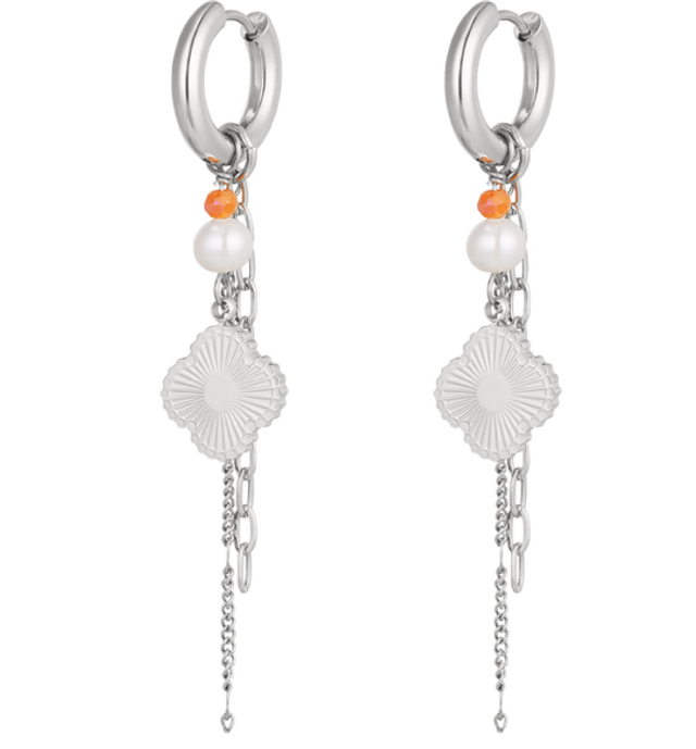 Oorbellen bedelparty zilver