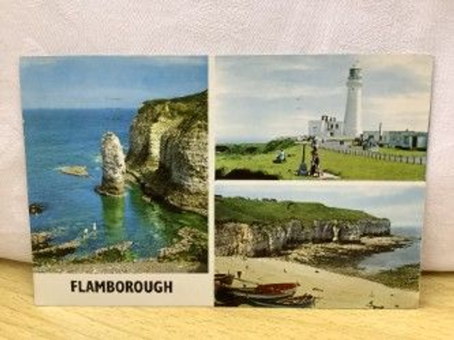Flamborough, Yorkshire, Multiview Postcard Posted 1969 unbranded vintage postcard. Our Ref No. R247 £2.50