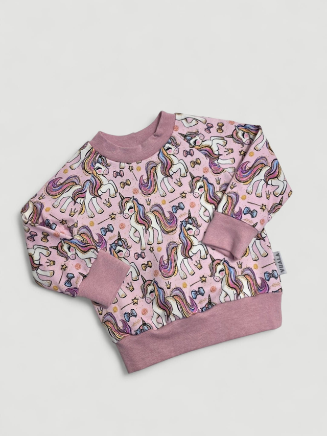 Collegepaita GLITTER UNICORN