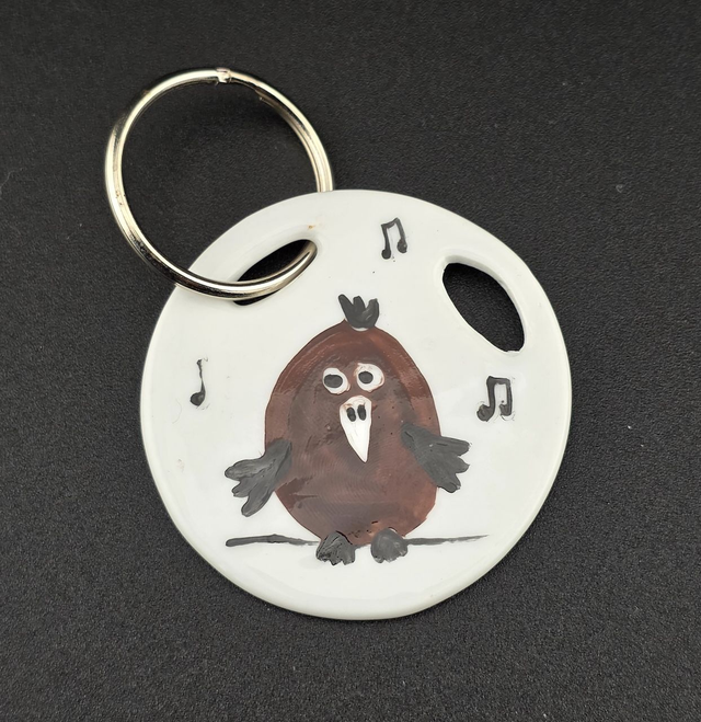 Porte-clé ronde 2 trous - KRR