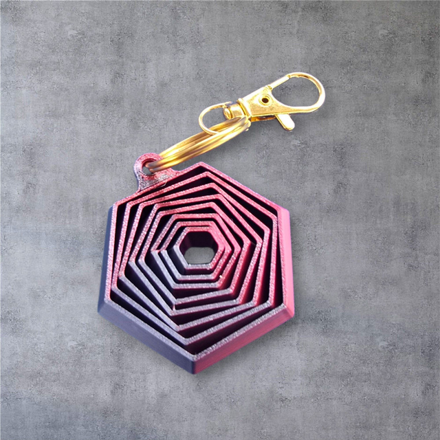 Porte-clé - Hexagone