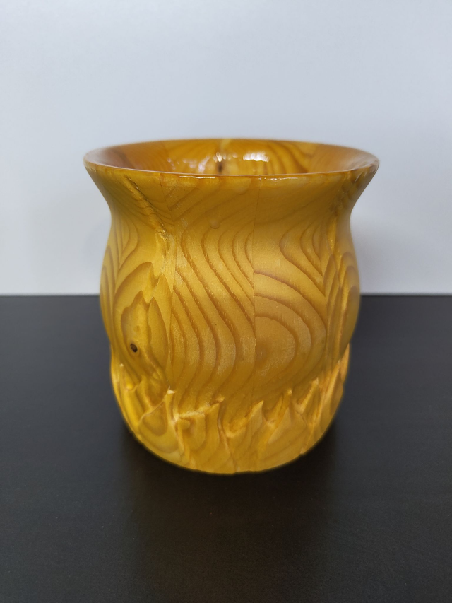 Goldhain – Handgedrechselter Holzbecher 0,5 Liter