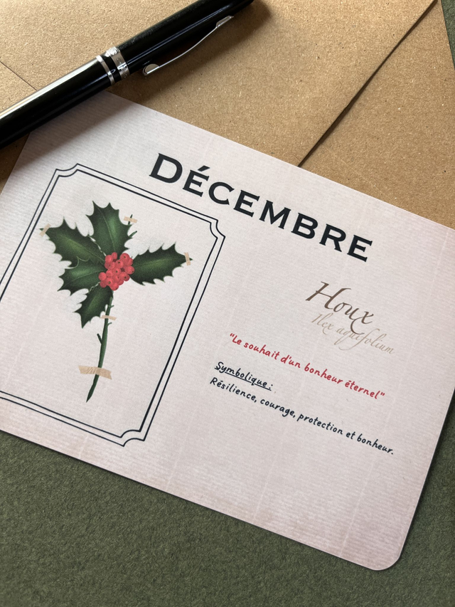 Carte 12. Décembre, le Houx