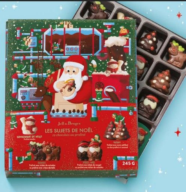 19 sujets assortis au praliné