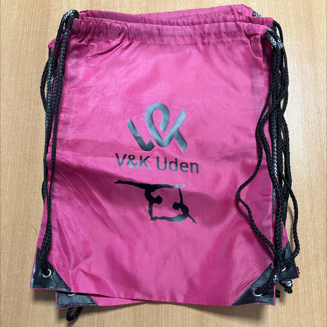 Rugtas Acro roze zwart opdruk