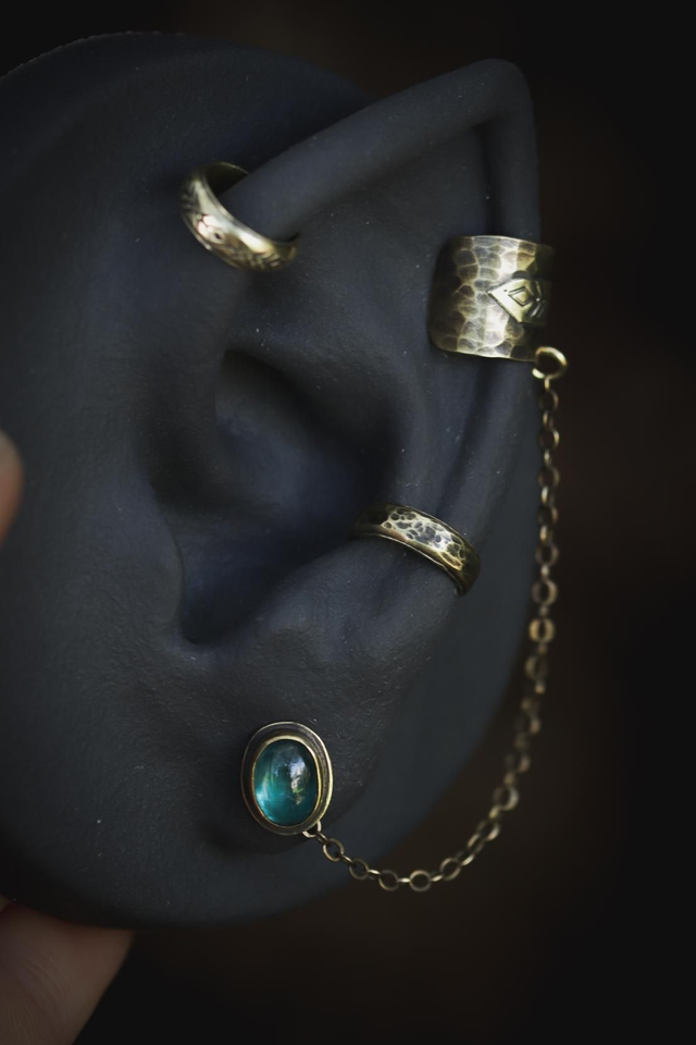 ✧ EarCuff ✧ Kyanite bleue #2