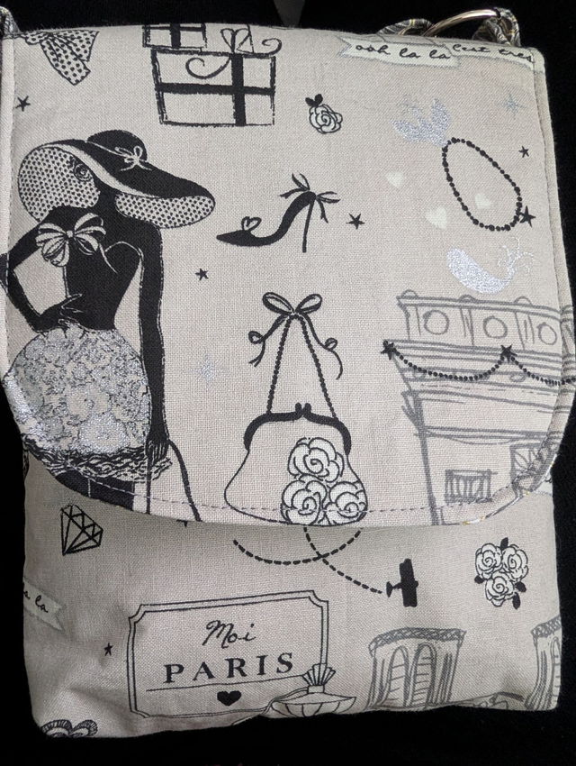 Sacoche Bandoulière "Parisienne Chic" – 100% Coton &amp; Cœur Fuchsia