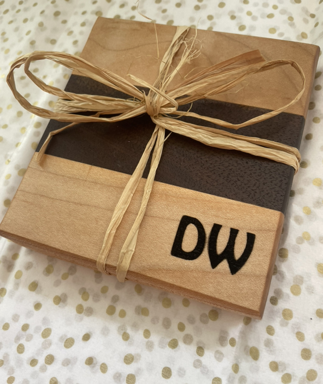 Wooden Coaster(s) (personalised) approx 10x10cm