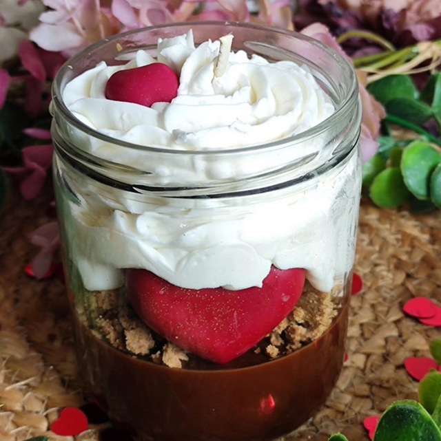 Bougie 220 gr petit coeur rouge XL