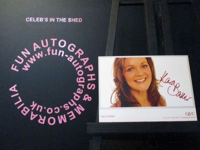 Kara Baker Original Pre-Print QVC Cast Card
