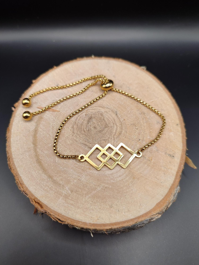 Bracelet Ajustable Géométrique 